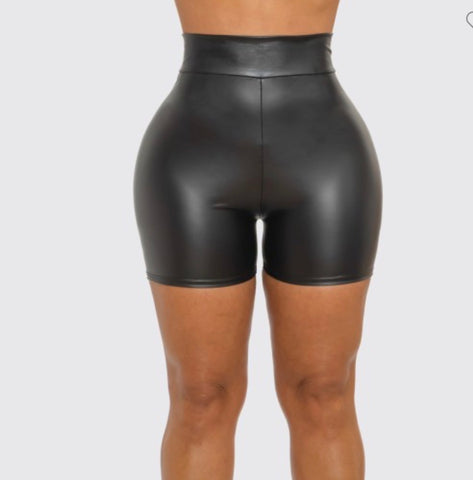 Black High Waist Shorts